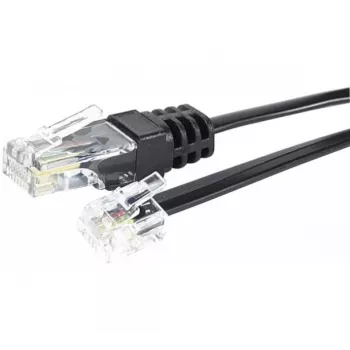 Kabel telefoniczny EXERTIS CONNECT RJ11 męski do RJ45 męski czarny 10 m EXC285011