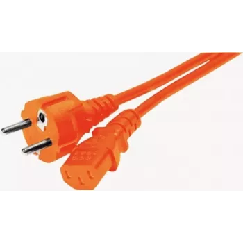 EXERTIS CONNECT Kabel zasilający, Schuko na IEC C13, pomarańczowy, 1,8 m 808073