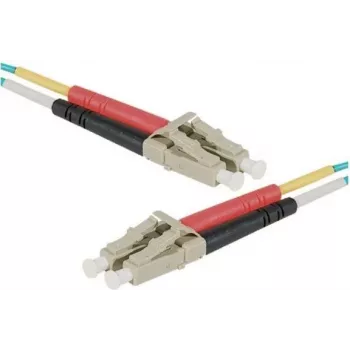 EXERTIS CONNECT HD OM3 kabel światłowodowy LC Duplex, 50/125 µm, Aqua, 0,5 m 392720