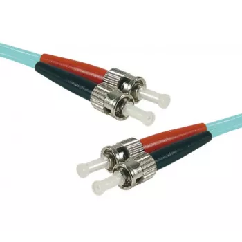 Exertis Connect 392774 Kabel światłowodowy, 5 m, ST do ST, OM3, Aqua