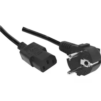 Exertis Connect Kabel zasilający, kątowa wtyczka Schuko do gniazda IEC C13, bezhalogenowy, czarny, 1,8 m (807950)