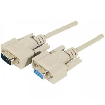 EXERTIS CONNECT przedłużacz kabla szeregowego D-Sub 9-pin, męski do żeńskiego, 10 m, czarny 580261