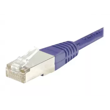 EXERTIS CONNECT kabel krosowy Cat.6 F/UTP, 30 m, fioletowy, cienkie osłonki zatrzasku, RJ45 853348
