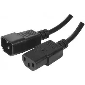 Kabel zasilający Exertis Connect IEC C14 do C13, bezhalogenowy, czarny, 1,8 m 807952