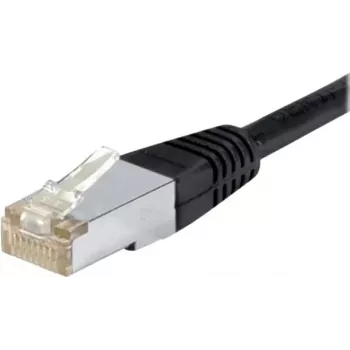EXERTIS CONNECT CAT.6 F/UTP wodoodporny zewnętrzny kabel krosowy, 0,5 m, czarny, 10 Gbps, RJ45 845038