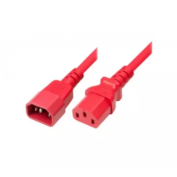 Exertis Connect kabel zasilający IEC C14 do C13, czerwony, 5,0 m 808048