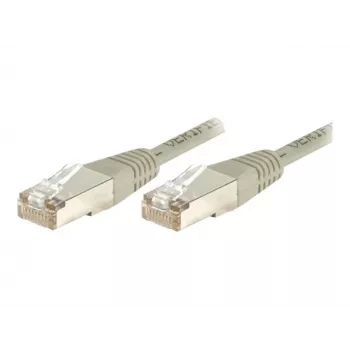EXERTIS CONNECT Cat6 S/FTP PiMF kabel krosowy, szary, 0,7 m, smukła osłonka zatrzasku 856837
