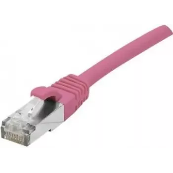 EXERTIS CONNECT kabel krosowy Cat 6A S/FTP, różowy, 15 m, smukłe odciążenie | DistriNode