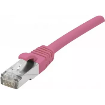 EXERTIS CONNECT kabel krosowy Cat. 6 F/UTP PoE bezhalogenowy, różowy, 0,5 m, Snagless 854432