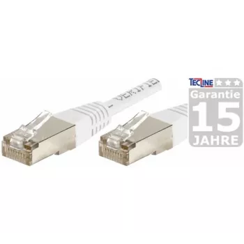 EXERTIS CONNECT CAT.6 F/UTP kabel krosowy, biały, 50m, RJ45, smukła osłonka zatrzasku 853358