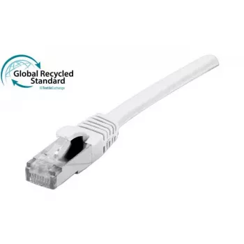 Kabel krosowy RJ45 Exertis Connect Cat. 6, F/UTP, certyfikat GRS, biały, 5,0 m (854661)