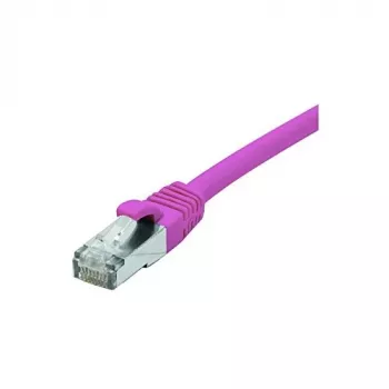 EXERTIS CONNECT kabel krosowy Cat. 6 F/UTP, PoE, bezhalogenowy, różowy, 1,0 m, RJ45 z ochroną zatrzasku 854433