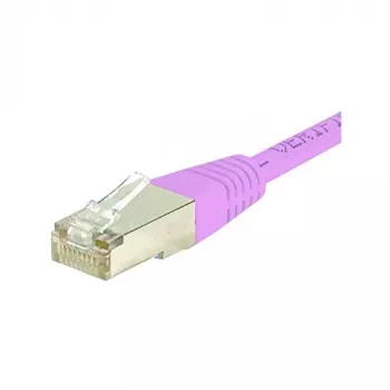 EXERTIS CONNECT CAT.6 S/FTP PiMF kabel krosowy, różowy, 0,7m, Slim Snagless, LSZH 854479