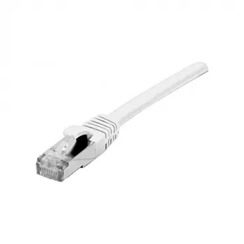 EXERTIS CONNECT kabel krosowy Cat 6A S/FTP, 25 m, biały, 10 Gbps, LSZH, smukłe odciążenie kabla 858509