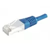 EXERTIS CONNECT kabel krosowy Cat.6a F/UTP, 3m, niebieski, 10 Gbps, Slim Bend Protection 859521