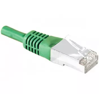 EXERTIS CONNECT CAT.6A S/FTP kabel krosowy, 7,5m, zielony, LSZH, 10Gbps 858351