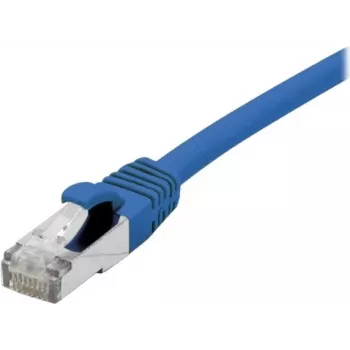 EXERTIS CONNECT kabel krosowy Cat 6A S/FTP, niebieski, 1,0 m, smukła osłona zatrzaskowa 858452