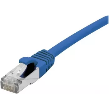 Exertis Connect Dexlan 7,5m CAT 6a SFTP PiMF bezhalogenowy kabel krosowy z wtryskiwanymi wtykami bez zaczepów niebieski RJ-45 do RJ-45 858457