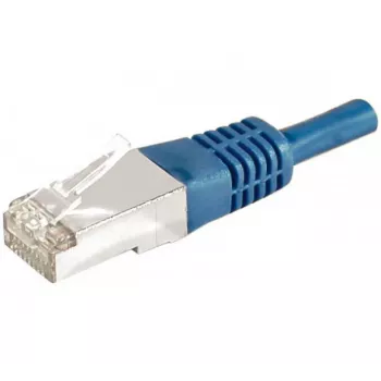 Kabel krosowy EXERTIS CONNECT Cat.6a F/UTP, RJ45, niebieski, 0,3 m, 10 Gbps 859516
