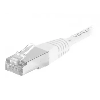 EXERTIS CONNECT CAT.6a F/UTP kabel krosowy, biały, 1,0 m, 10 Gbps, Slim Boot 859578