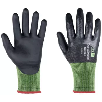 Rękawice ochronne Honeywell CoreShield Double z ochroną przed przecięciem, rozmiar 11 (XXL), szare/czarne, powlekane nitrylem 24-7D28B/11