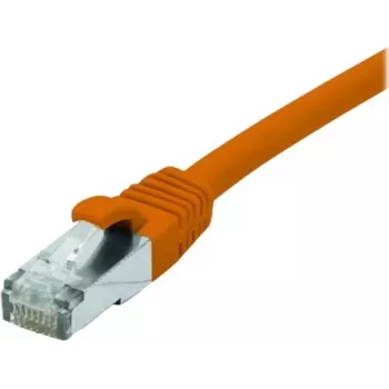 Kabel krosowy EXERTIS CONNECT Cat 6A S/FTP, 1,0 m, pomarańczowy, smukłe odciążenie 858532