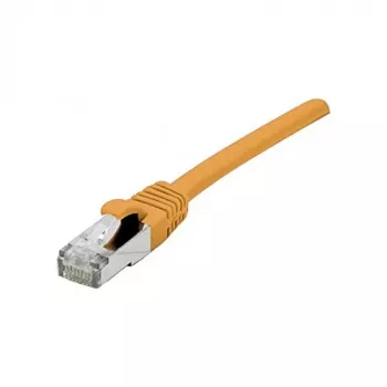 Kabel krosowy EXERTIS CONNECT Cat 6A S/FTP, 1,0 m, pomarańczowy, smukłe odciążenie 858532