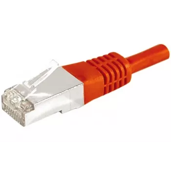 Kabel krosowy EXERTIS CONNECT Cat.6a F/UTP, czerwony, 15 m, 10 Gbps, Slim Snagless Boot 859540