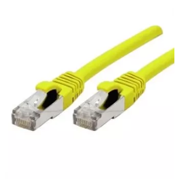 EXERTIS CONNECT kabel krosowy Cat 6A S/FTP, 0,3m, żółty, LSZH, 10Gbps 858418