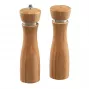 Zestaw młynków do soli i pieprzu Kesper, naturalne drewno, mechanizm ceramiczny, regulacja grubości mielenia, 18 cm