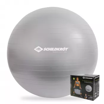 Piłka gimnastyczna SCHILDKROT 65 cm Srebrna Anti-Burst 960156