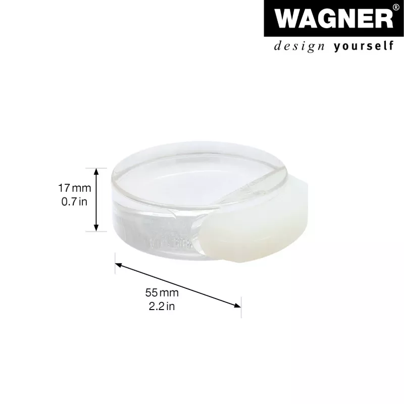 Wagner design yourself EH 5105 CLEAR podłogowy odbojnik do drzwi, tworzywo, przezroczysty (15510511)
