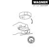 Wagner design yourself EH 5105 CLEAR podłogowy odbojnik do drzwi, tworzywo, przezroczysty (15510511)