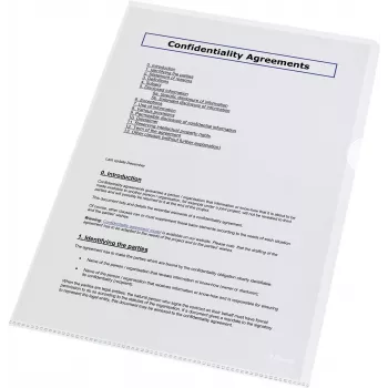 LEITZ Esselte Standard Plus Koszulki na dokumenty A4, 100 sztuk, przezroczyste, polipropylen 56218