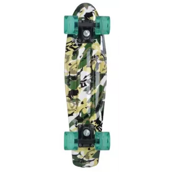 SCHILDKROT Retro Skateboard Free Spirit Camouflage polipropylen (PP), wzmocniony deck 560 x 140 mm, 1 sztuka (510781)