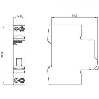 Wyłącznik nadprądowy SIEMENS SENTRON 5SL6 230V 6kA 1P+N B13 (5SL6013-6)