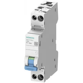 Siemens 5SY17042 Wyłącznik nadprądowy 1P Z 4A 10kA z stykiem pomocniczym 1NO