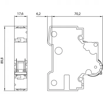 Siemens SENTRON 5SY5 MCB, 1-biegunowy, 2 A, charakterystyka wyzwalania C, 6 kA, 230/400 V AC 5SY5102-7