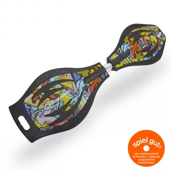 SCHILDKROT Waveboard Good Vibes Graffiti duża plastikowa deska z antypoślizgową strukturą 510801
