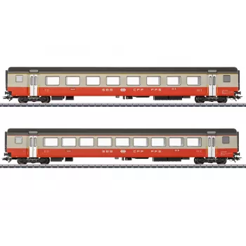 Märklin 42191 H0 zestaw 2 wagonów osobowych Swiss Express SBB