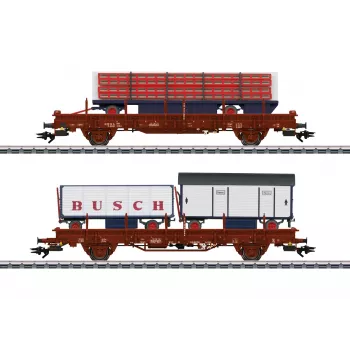Märklin 45042 H0 zestaw 2 wagonów towarowych Circus Busch DR