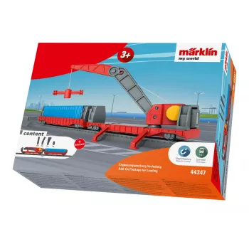 Märklin World 44347 H0 zestaw uzupełniający załadunek z wagonem dźwigowym
