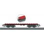 Märklin 44734 H0 wagon z klockami budowlanymi, czarno-czerwony
