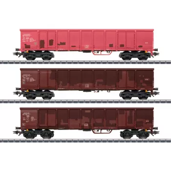 Märklin 047188 H0 wagon z kłonicami z ładunkiem drewna, Epoka IV DB, 3-szynowy AC