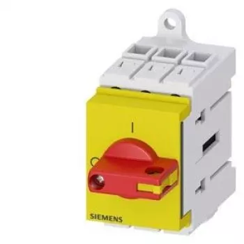 Siemens 3LD30300TK13 Przełącznik główny / rozłącznik izolacyjny, 3-biegunowy, 16 A, 7,5 kW, czerwony/żółty