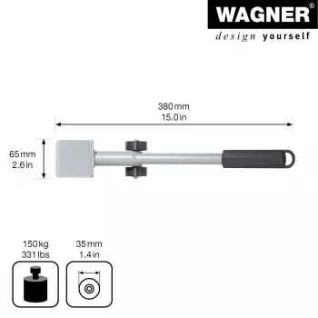 Wagner design yourself MM 4121 Podnośnik do mebli, srebrny, 38 cm (20412101)