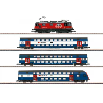Märklin 81195 Z zestaw kolejowy - Zurich S-Bahn SBB lokomotywa elektryczna i wagony piętrowe