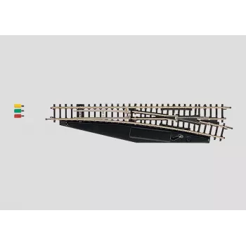 Märklin 8563 Elektryczna rozjazd prawy, skala Z, Mini-Club, czarno-żółty