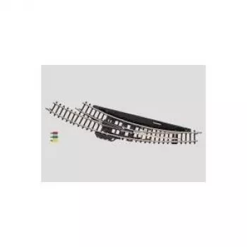 Märklin Z Gauge elektromagnetyczny rozjazd łukowy prawy - czarny/żółty (8569)