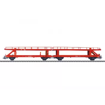 Märklin 47180 H0 dwuczłonowy wagon do przewozu samochodów Laaeks 553.1 DB AG